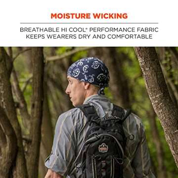 Ergodyne Chill-Its 6615 Absorptive Moisture-Wicking Dew Rag