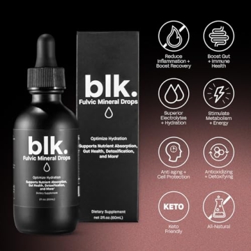 blk. Natural Alkaline Water Drops - Electrolyte Infused for Hydration