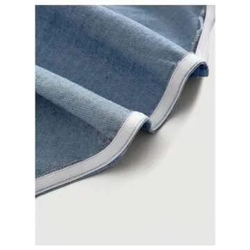 Stylish SweatyRocks Crisscross Denim Halter Top