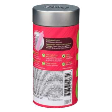 ONE Condoms FlavorWaves | Assorted Flavors Condoms, Latex Condoms 12 Pack