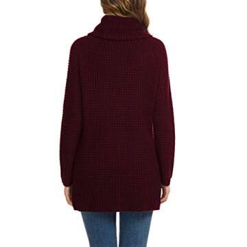GRECERELLE Turtleneck Chunky Pullover for Women