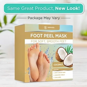 DERMORA Exfoliating Foot Peel - Baby Soft Feet in 2 Packs