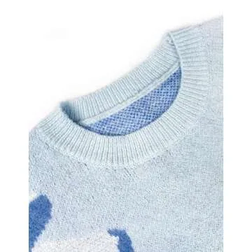 Libsorge Women's Bow Tie Sweater for Cozy Casual Style