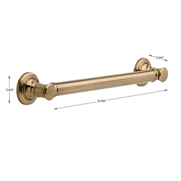 Delta 18" Decorative Grab Bar - Champagne Bronze