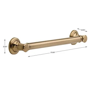 Delta 18" Decorative Grab Bar - Champagne Bronze