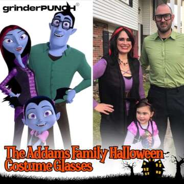 grinderPUNCH XL Black Thick Square Oversized Clear Lens Glasses - Men and Women Costume or Fashion - Black