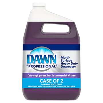 Dawn Professional Multi-Surface Heavy Duty Degreaser Concentrate for Kitchen, Restaurants, Foodservice and More, 1 Gallon (Case of 2)