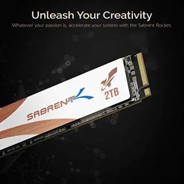 SABRENT 2TB Rocket Q4 NVMe PCIe 4.0 M.2 2280 Internal SSD Maximum Performance Solid State Drive R/W 4800/3600 MB/s (SB-RKTQ4-2TB)