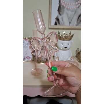 Elegant Bow Candle Holders Set for Romantic Decor