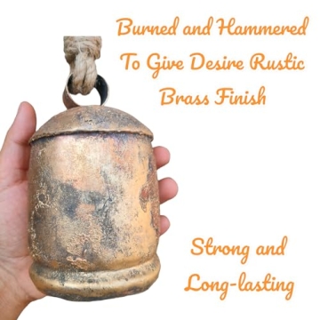 Siddhivinayak Metal Christmas Bells Set of 3 for Rustic Decor