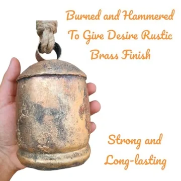 Siddhivinayak Metal Christmas Bells Set of 3 for Rustic Decor