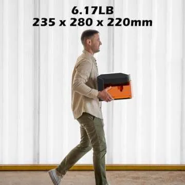 Kiosk 10WLaser Engraver, Light Weight & Portable Laser Engraver Machine, Home Laser Cutter with Acrylic Enclosure for DIY Wood/Leather/Metal, 3.9 x 3.9inch Engraving Area, Laser Safety Class 1