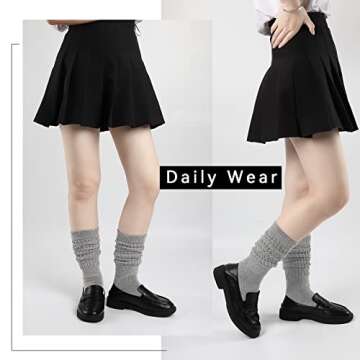 KEREDA Women's Slouch Socks - 3 Pairs Comfortable & Stylish