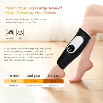 LINGTENG Leg Massager with Compression & Heat