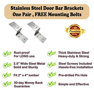 Heavy Duty Door Barricade Brackets for Ultimate Security