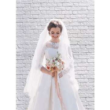 CYLYH 5x7ft White Brick Wall Backdrop Vinyl White Brick Backdrops for Photography Baby Shower Kids A...