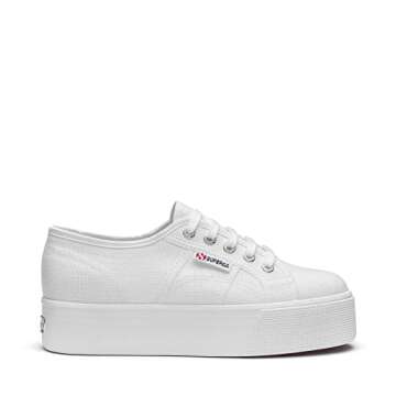 Superga womens 2790 Acotw Platform Fashion Sneaker, White, 6.5 US