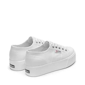 Superga womens 2790 Acotw Platform Fashion Sneaker, White, 6.5 US