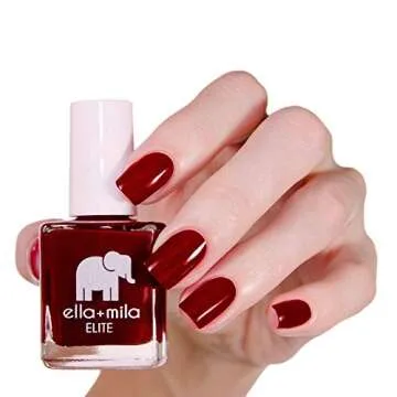 ella+mila Nail Polish, Vegan 7-Free Naughty Not Nice