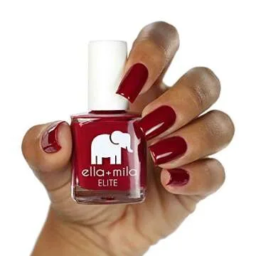 ella+mila Nail Polish, Vegan 7-Free Naughty Not Nice