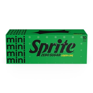 Sprite Zero Sugar Lemon Lime Diet Soda Pop Soft Drinks, 7.5 fl oz, 10 Pack