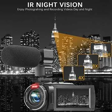 ZUODUN Full HD 1080P Camcorder for Vlogging