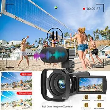 ZUODUN Full HD 1080P Camcorder for Vlogging