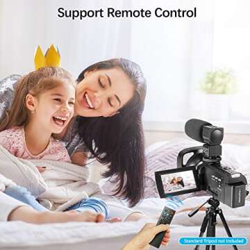 ZUODUN Full HD 1080P Camcorder for Vlogging