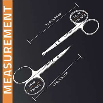 Utopia Care Eyebrow Scissors, Small Scissors for Men and Women - Curved and Rounded Nose Hair Scisso...