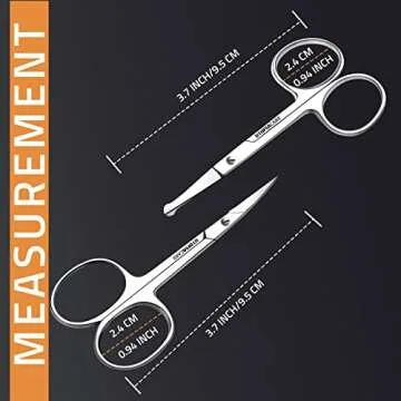 Utopia Care Eyebrow Scissors, Small Scissors for Men and Women - Curved and Rounded Nose Hair Scisso...