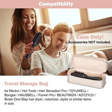 SITHON Double-Layer Travel Carrying Case for Shark FlexStyle/SmoothStyle, Water Resistant Storage Or...