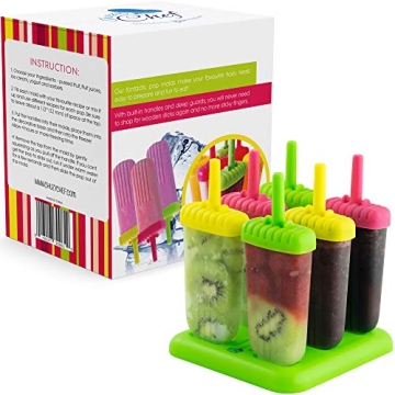 Popsicle Molds Set - Easy, Fun & Eco-Friendly Ice Treats