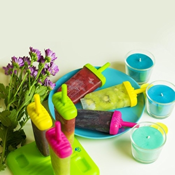 Popsicle Molds Set - Easy, Fun & Eco-Friendly Ice Treats