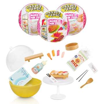 Make It Mini Food Diner Series 3 Sushi Restaurant Bundle (3 Pack) Mini Collectibles - MGA's Minivers...