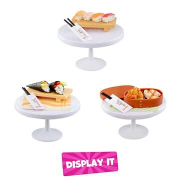 Make It Mini Food Diner Series 3 Sushi Restaurant Bundle (3 Pack) Mini Collectibles - MGA's Miniverse, Blind Packaging, DIY, Crafts, Resin Play, Replica Food, NOT Edible, Collectors, 8+