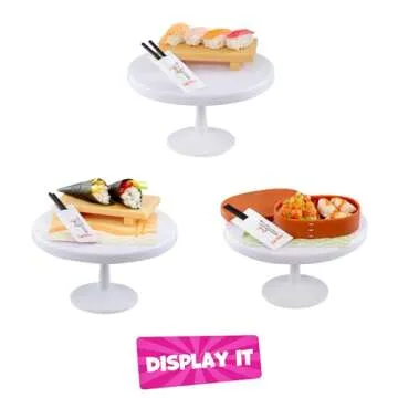 Make It Mini Food Diner Series 3 Sushi Restaurant Bundle (3 Pack) Mini Collectibles - MGA's Miniverse, Blind Packaging, DIY, Crafts, Resin Play, Replica Food, NOT Edible, Collectors, 8+