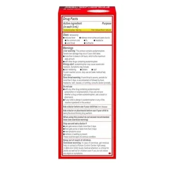 Tylenol Children's Pain Relief Cherry Flavor 4 Fl Oz