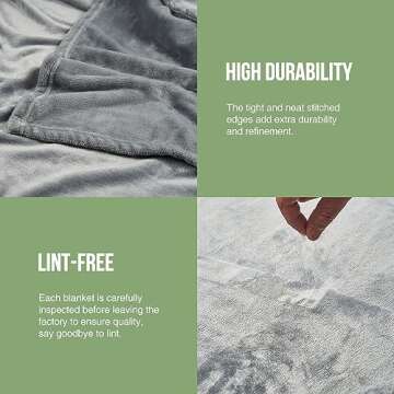 Commollis Oversized King Fleece Blanket 120"x120", Giant Huge Blanket 10'x10' Blanket for Bed, Sofa,Travel and Camping, California Huge Flannel Big Throw BlanketFits The Whole Family and Outdoor