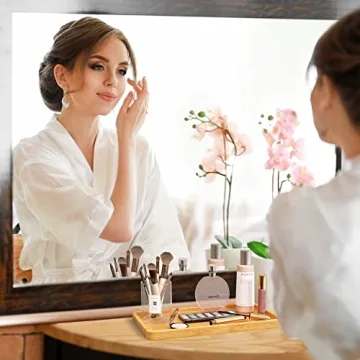 Bellsal Bamboo Bathroom Tray for Organized Living