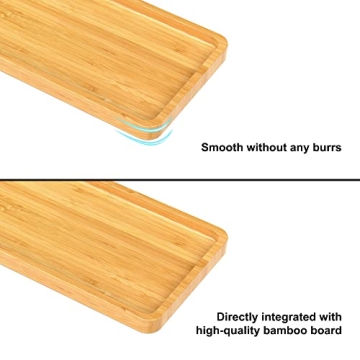 Bellsal Bamboo Bathroom Tray for Organized Living