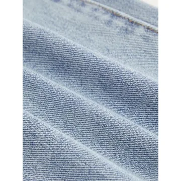 CIDER Yoney Baby Blue High-Rise Straight Leg Jeans