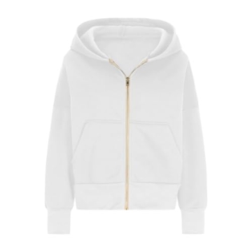 People Free Zip Up Hoodie Fleece Sweatshirt for Fall Fashion