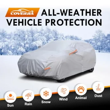 Coverra All-Weather Waterproof Car Cover for Toyota RAV4 2006-2026 Heavy Duty Protection