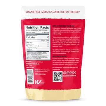 Lakanto Golden Monk Fruit Sweetener With Erythritol, Raw Cane Sugar Substitute From Monk Fruit Extra...