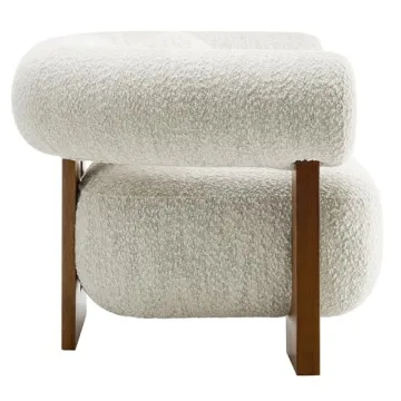 Shop Modway Jace Upholstered Barrel Chair in Pearl