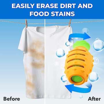 Laundry Masher Pineapple Wash Ball - Natural Reusable Laundry Balls for Washing Machine | Clothes Stain Remover, Odor Eliminator, Fabric Softener | Detergent Alternative