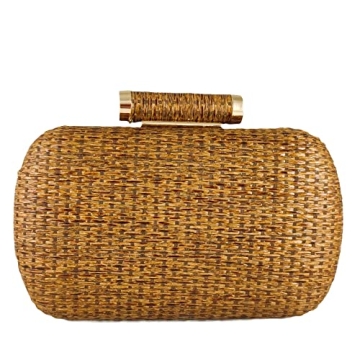 FGG Straw Clutch Purse for Women Wedding Party Straw Evening Handbags Summer Beach Bag Wicker clutch...