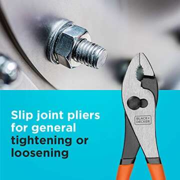 BLACK+DECKER Plier Set, 4-Piece (BDHT84002)