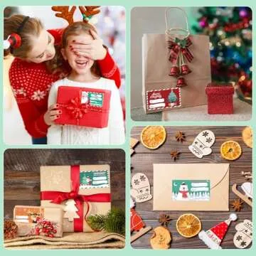 Elegant OHOME 500 PCS Gift Tags for Christmas Gifting