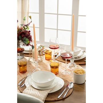 Sweese 5 Inch Porcelain Small 10 oz Bowls Set of 6, for Dessert | Ice cream | Soup | Rice | Fruits | Small Portions - Microwave, Dishwasher, and Oven Safe - White